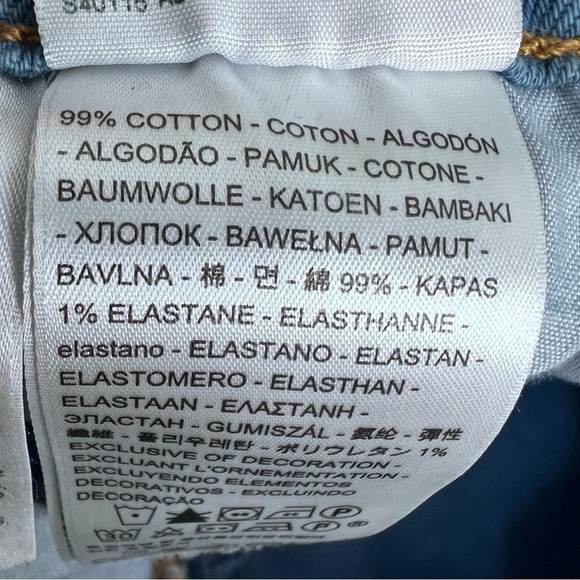 Levi's 501 Denim Cut off Jean Shorts Raw Hem Button Fly Size 26 - Picture 13 of 14